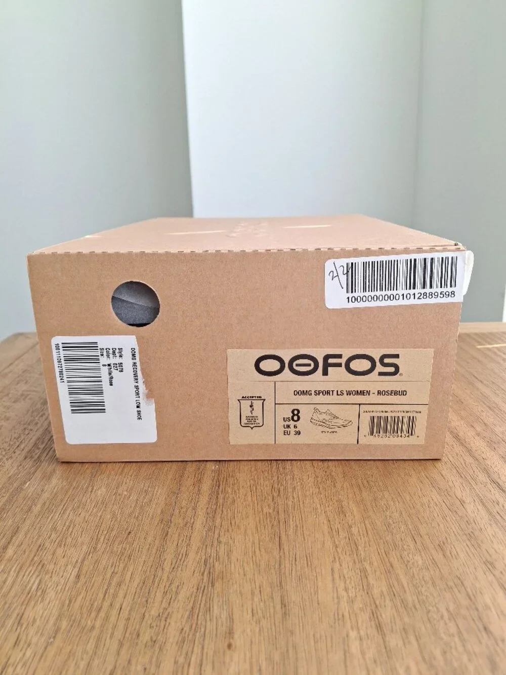 (New) OOFOS – OOmg Sport LS Recovery Shoes (Rosebud) – Women's 8
